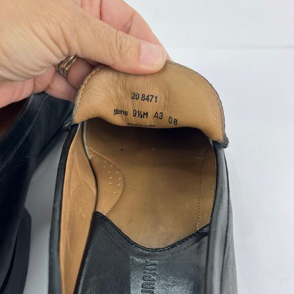 Johnston & Murphy 9.5M Cresswell Venetian Black Soft Sheepskin Loafer Slip On - Picture 9 of 11